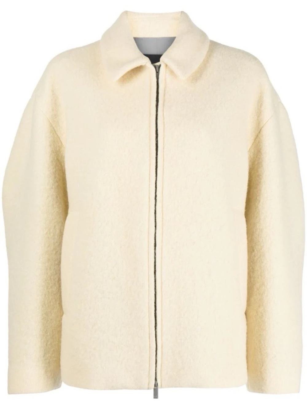 Hevo
spread-collar virgin wool jacket 42